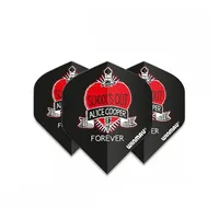 WINMAU Rock Legends Alice Cooper Schools Out Rhino Extra Thick Dart Flights - 1 Satz pro Packung (Insgesamt 3 Flüge)