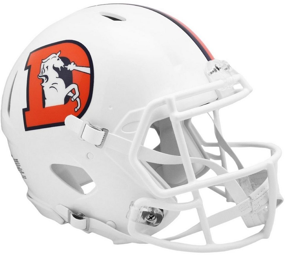 Preisvergleich Produktbild Riddell Sammelfigur Speed Authentic Helm Denver Broncos Tribute weiß