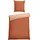 SCHIESSER Vinnie unifarben Terrakotta 135 x 200 cm + 80 x 80 cm