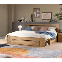 VCM Canu 180 x 200 cm Basaltgrau/Braun