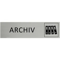 CombiCraft Aluminium Türschild Archiv 165x45mm mit 3M-Tape