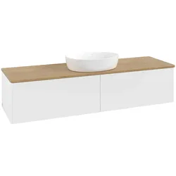 Villeroy & Boch Waschtischunterschrank „Antao“ 1600 × 360 × 500 mm White Matt Lacquer, für Becken mittig, ohne Beleuchtung