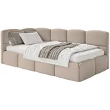 Selsey Jugendbett Cloudy 120 x 200 cm Kiefer Textil beige