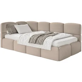 Selsey Jugendbett Cloudy 120 x 200 cm Kiefer Textil beige