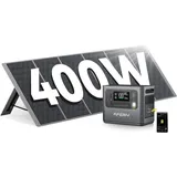 Solar Generator - Aferiy - 2400w 2048wh Lifepo4 - Panel 400w - 13 Ausgänge