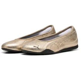 Puma Damen Catch Metallic Whisper Ballerinas 40.5, Gold Black