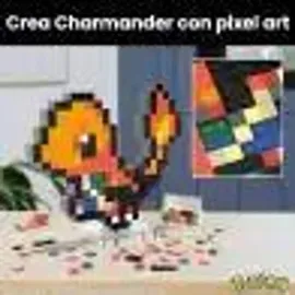 Mega Construx Pokémon Glumanda Pixel Art 23cm - Orange/Rot