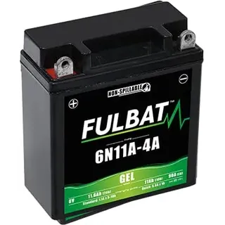 FULBAT Motorradbatterie FULBAT GEL 6N11A-4AF (6N11-4A) 6V 11,6AH 90A