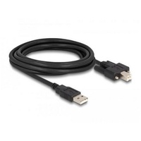 DeLock USB A/USB B 3 m USB Kabel USB