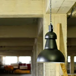Licht-Erlebnisse Hängeleuchte INDUSTRIE Schwarz Metall 1x E27 max. 60W