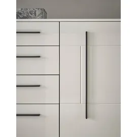 Home Affaire Wohnwand HOME AFFAIRE "Cantara, moderne Anbauwand, Wohnzimmer-Set, in Eiche Evoke oder Weiß", weiß, B:290cm H:270cm T:42cm, Holzwerkstoff, Kastenmöbel-Sets, Wohnwand, enthält zwei Vitrinen und ein Sideboard