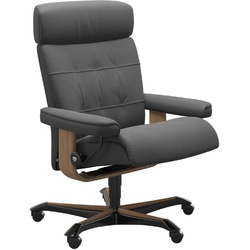 STRESSLESS Bürostuhl Erik Office Leder Grau Batick Grey