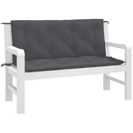 vidaXL Sitzauflage 120 x 50 x 7 cm anthrazit 2 St.