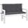 vidaXL Sitzauflage 120 x 50 x 7 cm anthrazit 2 St.