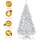 Costway Künstlicher Weihnachtsbaum Weiß 180 cm