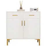stilvora Sideboard 80 x 79,5 x 35 cm Weiß