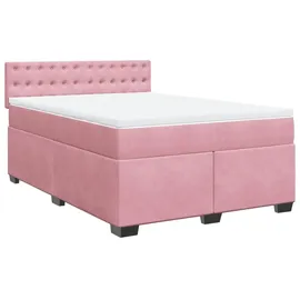 vidaXL Boxspringbett 140 x 200 cm Rosa