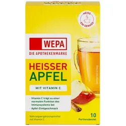 WEPA heißer Apfel+Vitamin C Pulver 10X10 g