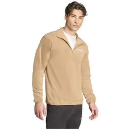 adidas Multi Essentials Fleece Mit Halbem Reißverschluss - Cardboard - L