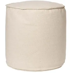 ferm LIVING - Aun Cotton Pouf Ø40 Off-White