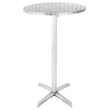 Bolero Runder Klappbarer Stehtisch 60 x 60 cm Weiß