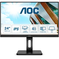 AOC 24P2Q Office Monitor - IPS, Höhenverstellung, DisplayPort