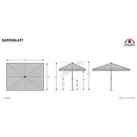 Doppler Active 180 x 120 cm rot