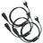 EAZY CASE 3x E14 Lampenfassung mit 3,5 m Kabel, Schalter, Schraubring für Lampenschirm und Netzstecker - ideale Lampenaufhängung für Hängeleuchten, Pendelleuchten, DIY Lampe, Schwarz