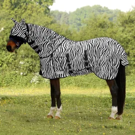 Waldhausen Fliegendecke Zebra 145 cm Schwarz/Weiß