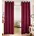 Woltu Fenstervorhang Ösen 135 x 225 Rot 2 St