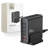TECH-PROTECT DC80W-GAN 6-PORT PD80W/QC3.0 Ladestation – Schwarz