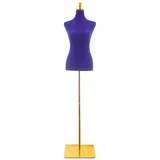 Bituxx Damenbüste Schneiderpuppe Schaufensterpuppe Torso Angezogen Mannequin Büste (Royal Blau)