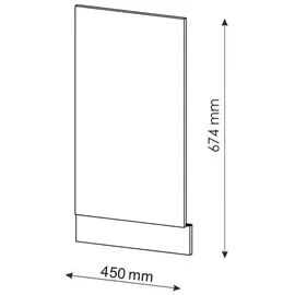 Vicco Unterschrank Frontblende 45 x 67,4 x 1,6 cm Weiß