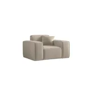 Fun Möbel Sessel Celes Premium Stoff Opera Velvet 70 x 70 x 70 cm Beige mit Zierkissen