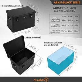 AluBox Werkzeugbox 78 l schwarz