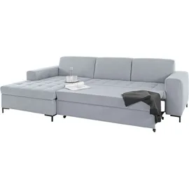 OTTO products Eckcouch Polyester L-Form 266cm Silber