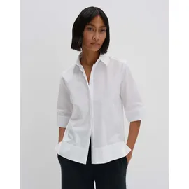 Someday Damen Langarmbluse | Hemdbluse ZARBA Button UP Regular aus Baumwollpopeline White, 36 - 36
