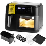 GOURMETmaxx Heißluft-Ofen & Fritteuse 2in1 1550W schwarz/Edelstahl Digital