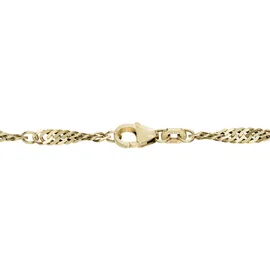 FIRETTI Fußkette FIRETTI "Schmuck Geschenk Silber 925 Körperschmuck Gold o. Rosè Singapurkette", gold (gelbgoldfarben), Fußketten, Damen, Silber 925 (Sterlingsilber), Made in Germany