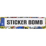 Hermann Schütz Design-Kennzeichenrahmen Sticker-Bomb