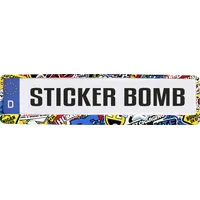 Hermann Schütz Design-Kennzeichenrahmen Sticker-Bomb