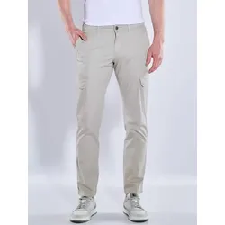 engbers Herren Cargo-Hose dezent gemustert Grau regular - 48