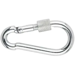 Karabinerhaken mit Sicherheitsverschluss 4x40 mm (Ø6)