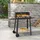 casa.pro Holzkohlegrill Ari 78 x 86 x 30 cm Schwarz/Holz