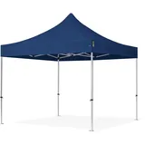 TOOLPORT 3x3m Aluminium Faltpavillon ALU Pavillon Partyzelt in blau - (600152)