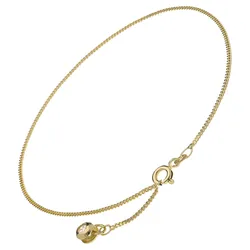 trendor 15290 Fußkettchen Gold 333 Fußkette mit glitzerndem Anhänger