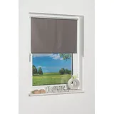 K-HOME Thermorollo Verdunklungsrollo ohne Bohren Grau B35 x H150 cm