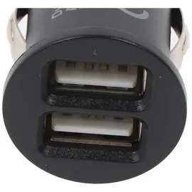 goobay Dual-USB Auto-ladegerät (15,5 W), Kfz-ladeadapter mit 2x Usb-anschlüsse (15,5 W), schwarz