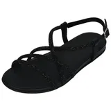 FitFlop Gracie Crystal Strappy Back Strap Damen Schwarz 39