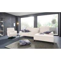 sit&more Ecksofa SIT & MORE "Gizeh L-Form", beige (elfenbein), B:289cm T:178cm, Sofas, Ecksofa, Fußhöhe 15 cm, inklusive Sitztiefenverstellung und Kopfteilverstellung